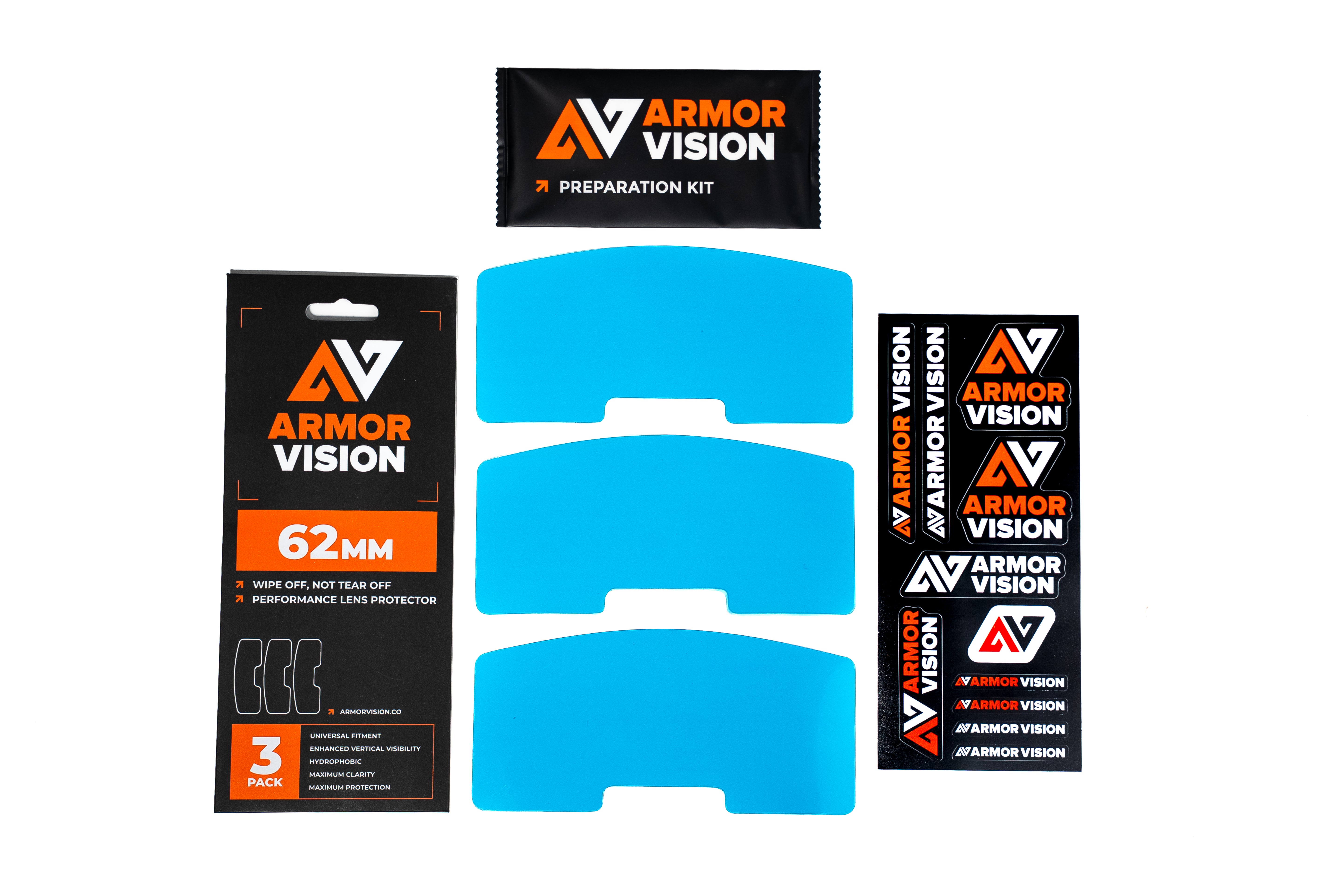 48-70mm ARMOR VISION 2.0 HPPF High Performance Protective Film Goggle Lens Protector